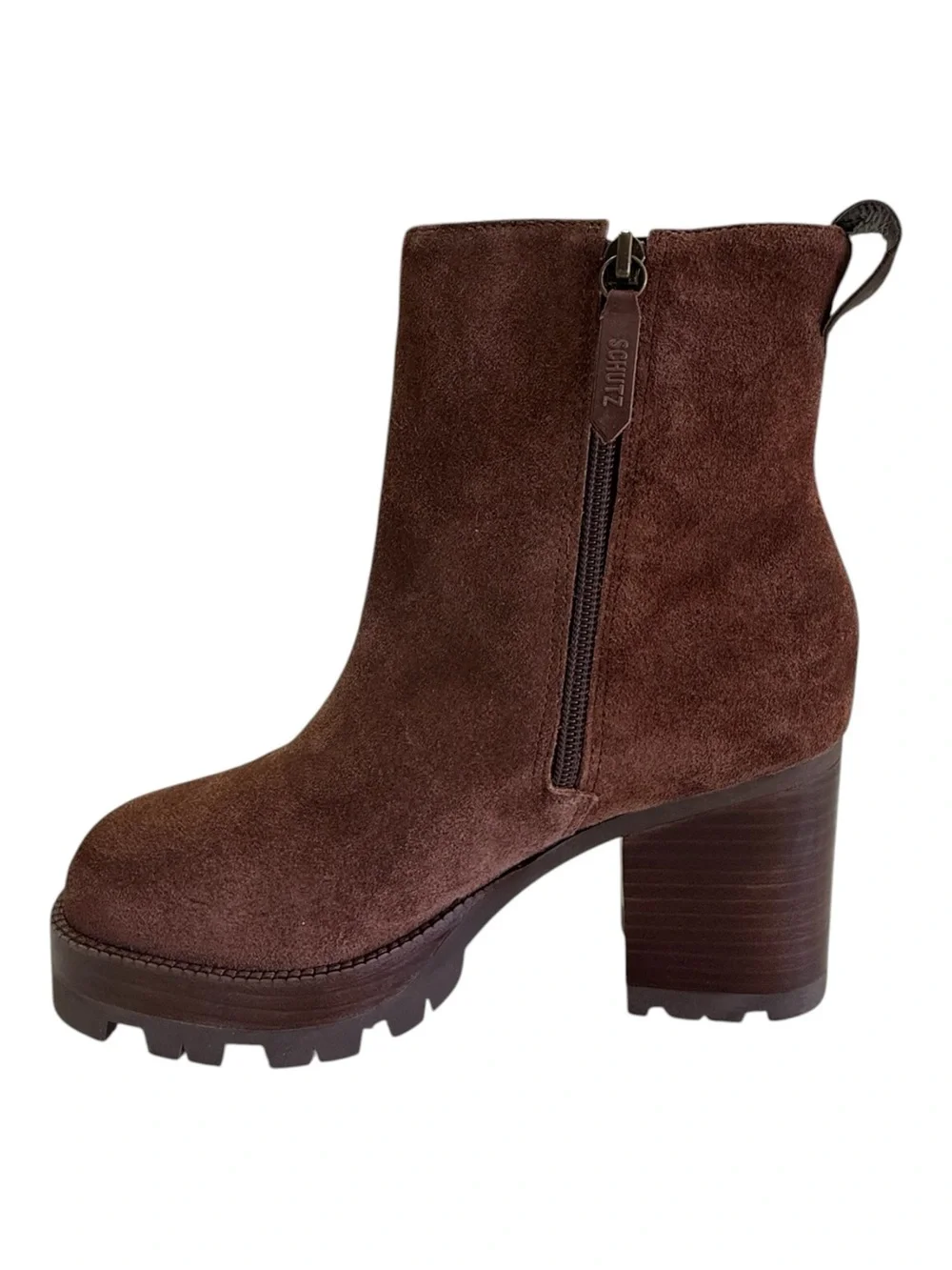 NIB Schutz Heavy Suede Bootie Size 8